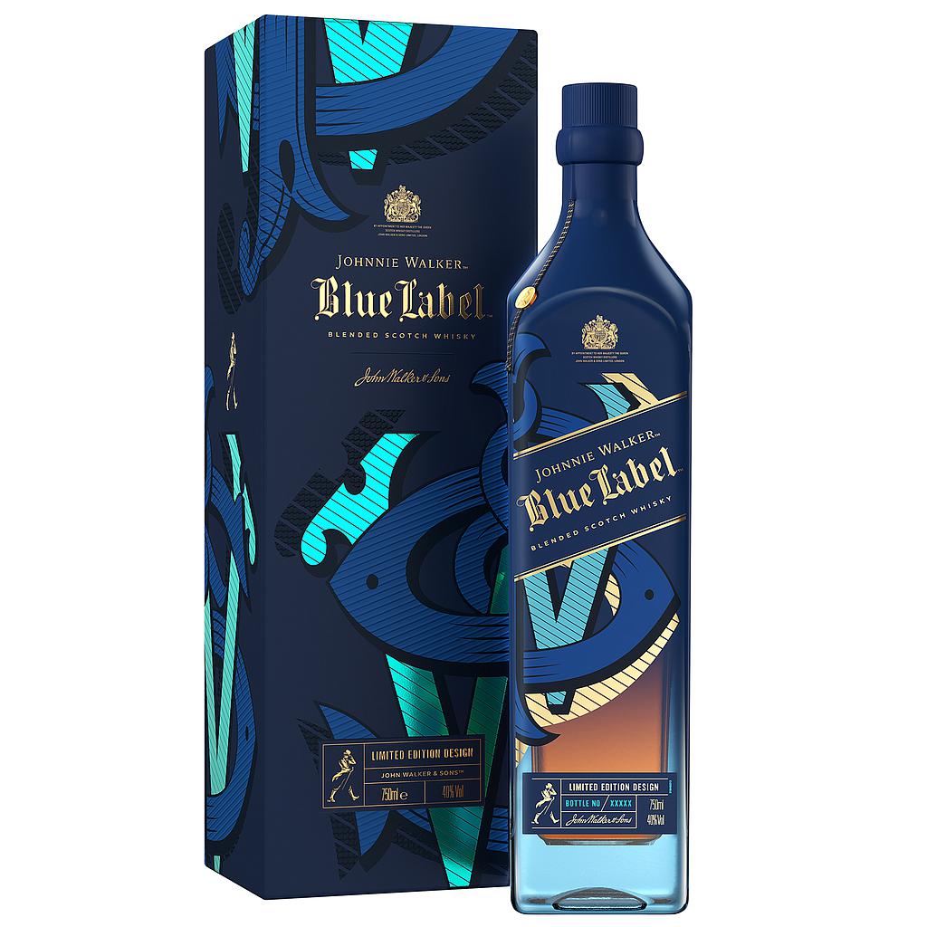WHISKY ESCOCES JOHNNIE WALKER ICONS BLUE LABEL 750 ML