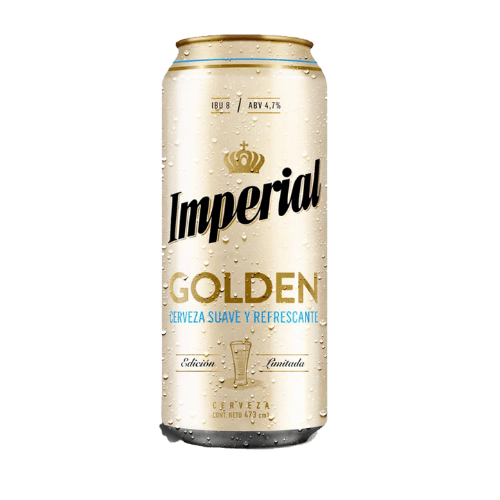 CERVEZA IMPERIAL GOLDEN LATA 473 ML