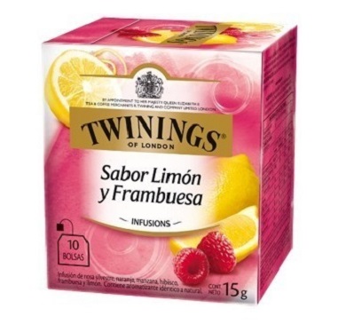 TE TWININGS LIMON Y FRAMBUESA 10 SOBRES