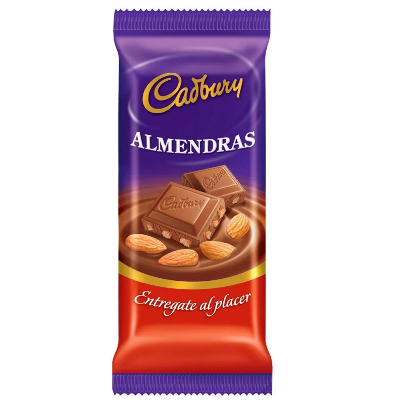 CHOCOLATE CADBURY ALMENDRAS 82 GRAMOS