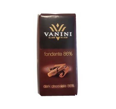 CHOCOLATE VANINI DARK CHOCOLATE 86% 100 GRAMOS